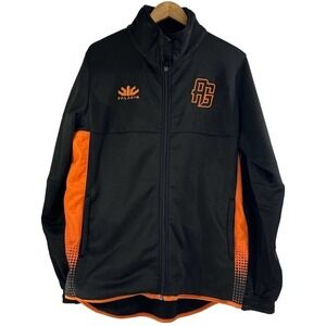 PALADIN Men's Black and Orange AG Long Sleeve Full Zip Jacket Size Large